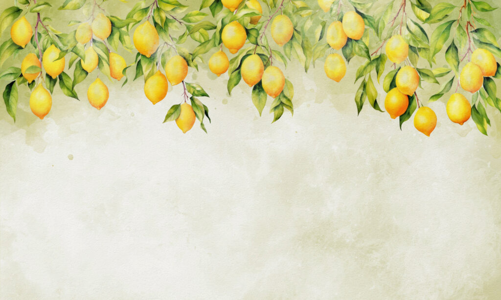 Skupina citronů na stromě Skupina citronů na stromě