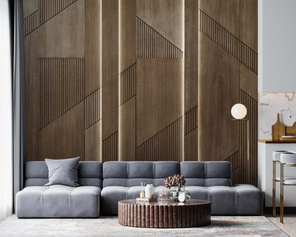 Elegantní geometrický design na dřevěných deskách. Elegantní geometrický design na dřevěných deskách.