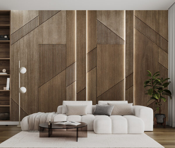 Elegantní geometrický design na dřevěných deskách. Elegantní geometrický design na dřevěných deskách.