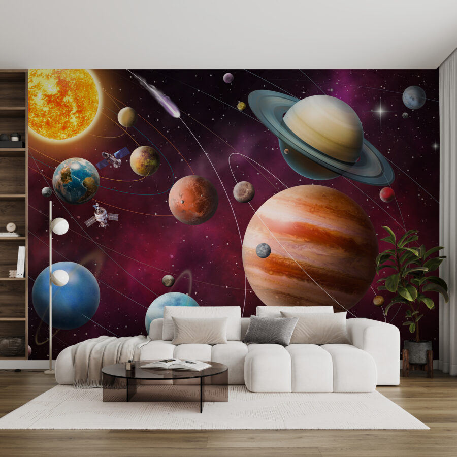 Fototapeta Planety a hvězdy ve vesmíru - Image 2