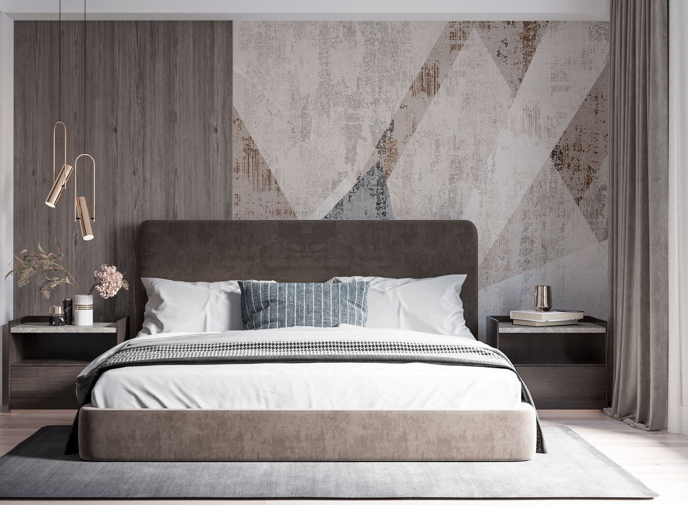 Abstract geometric texture in neutral tones