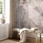 Fototapeta Les se stromy a horami