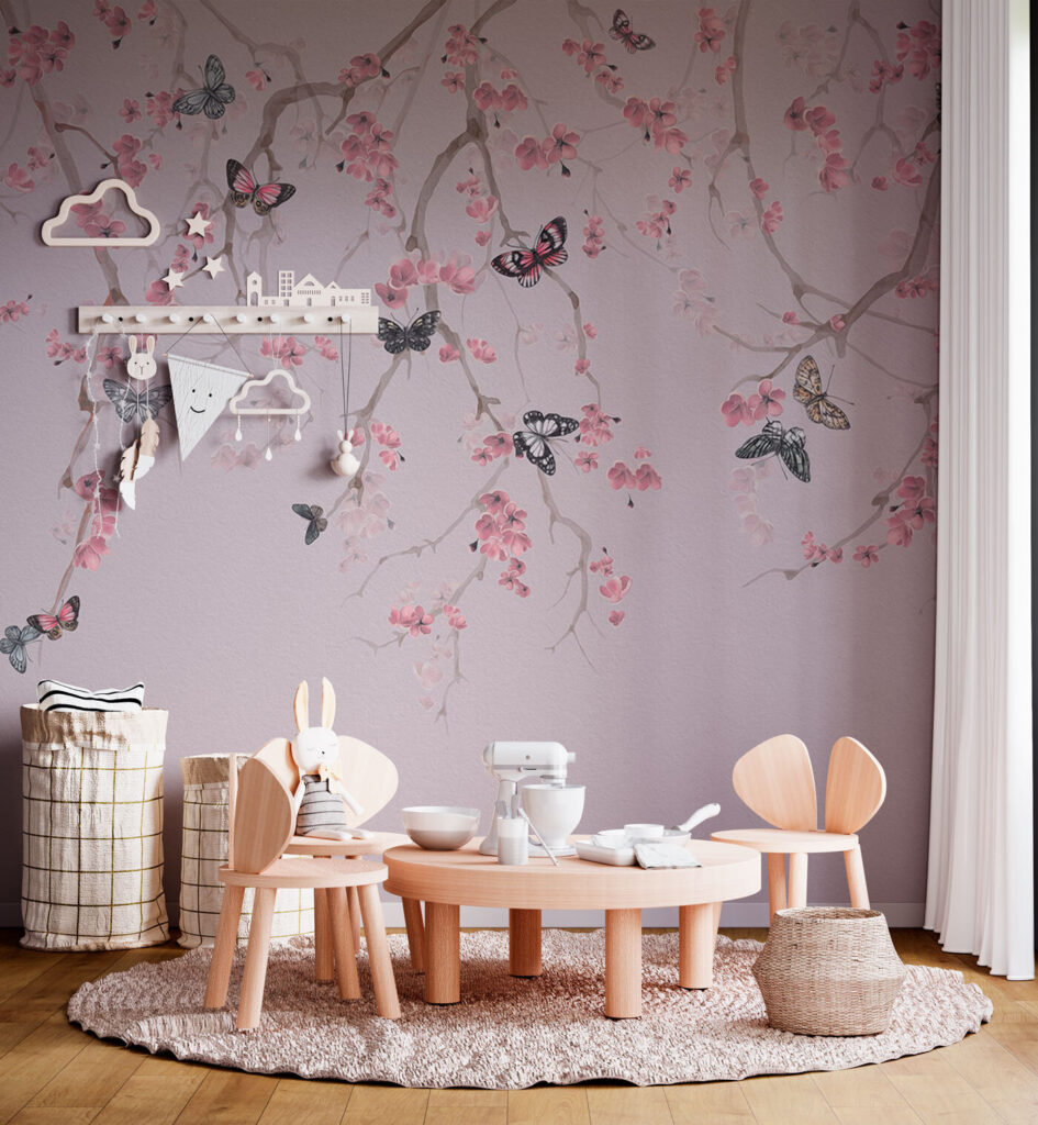 Butterflies on a tree branch Butterflies on a tree branch