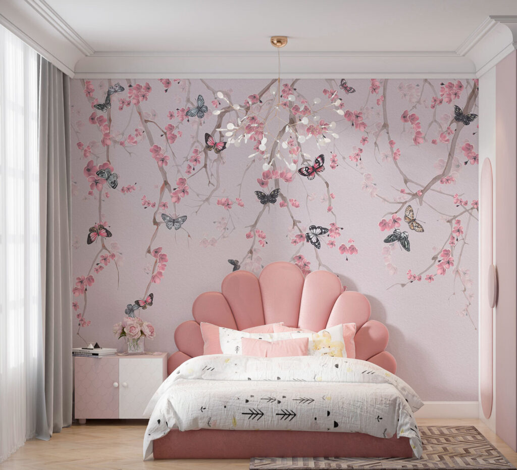 Butterflies on a tree branch Butterflies on a tree branch