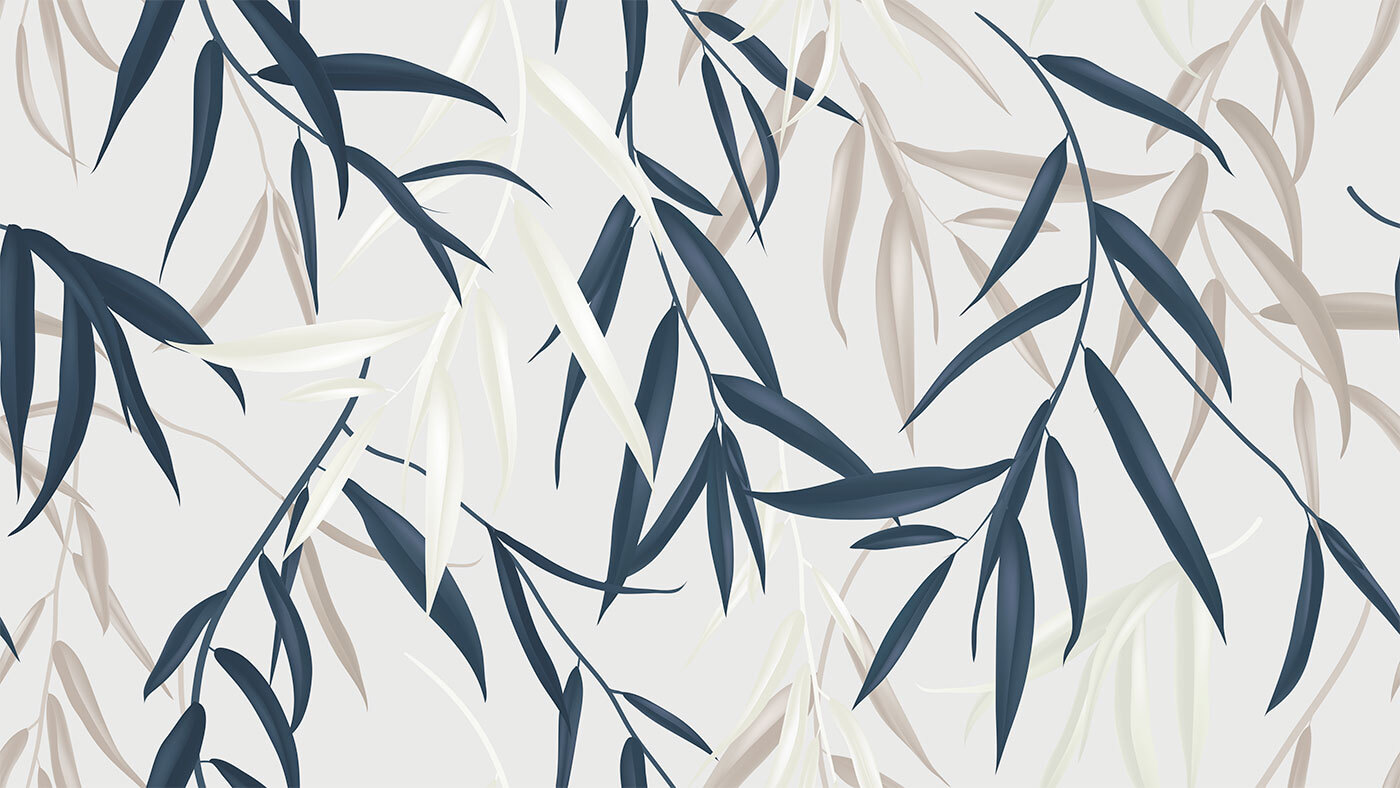 Elegant foliage in soft colors