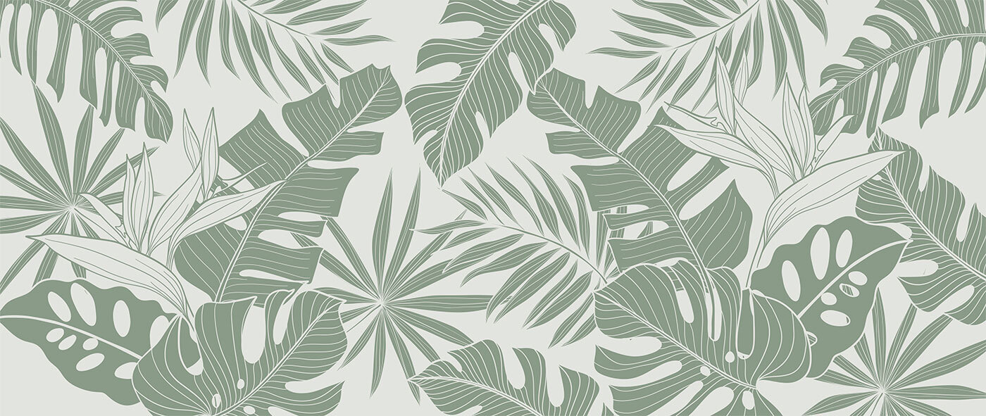 Pattern of leaves on a white background Pattern of leaves on a white background