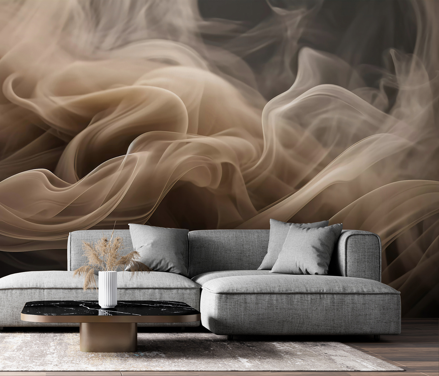 Flowing wisps of soft, muted hues Flowing wisps of soft, muted hues