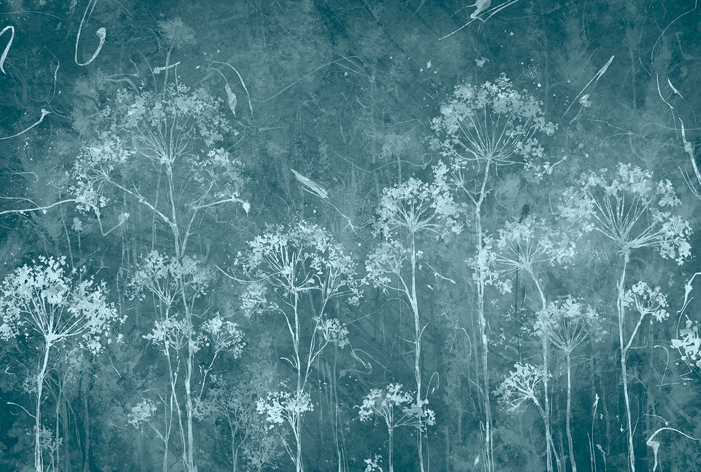 Artistic floral design on textured background