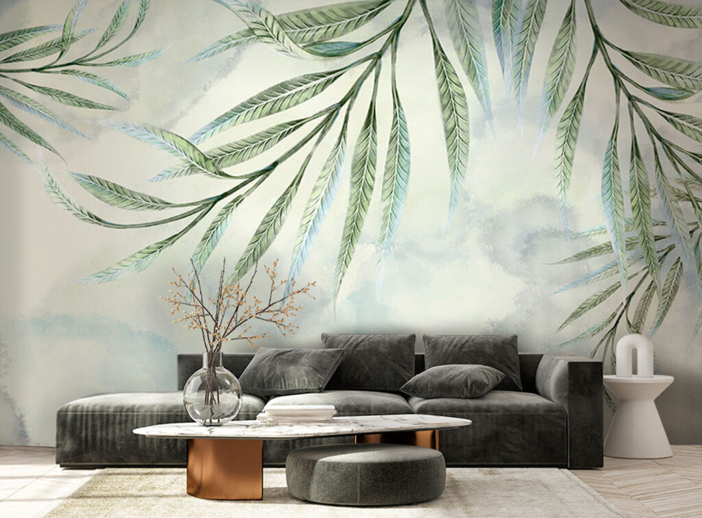 Delicate leaves against a soft backdrop Delicate leaves against a soft backdrop