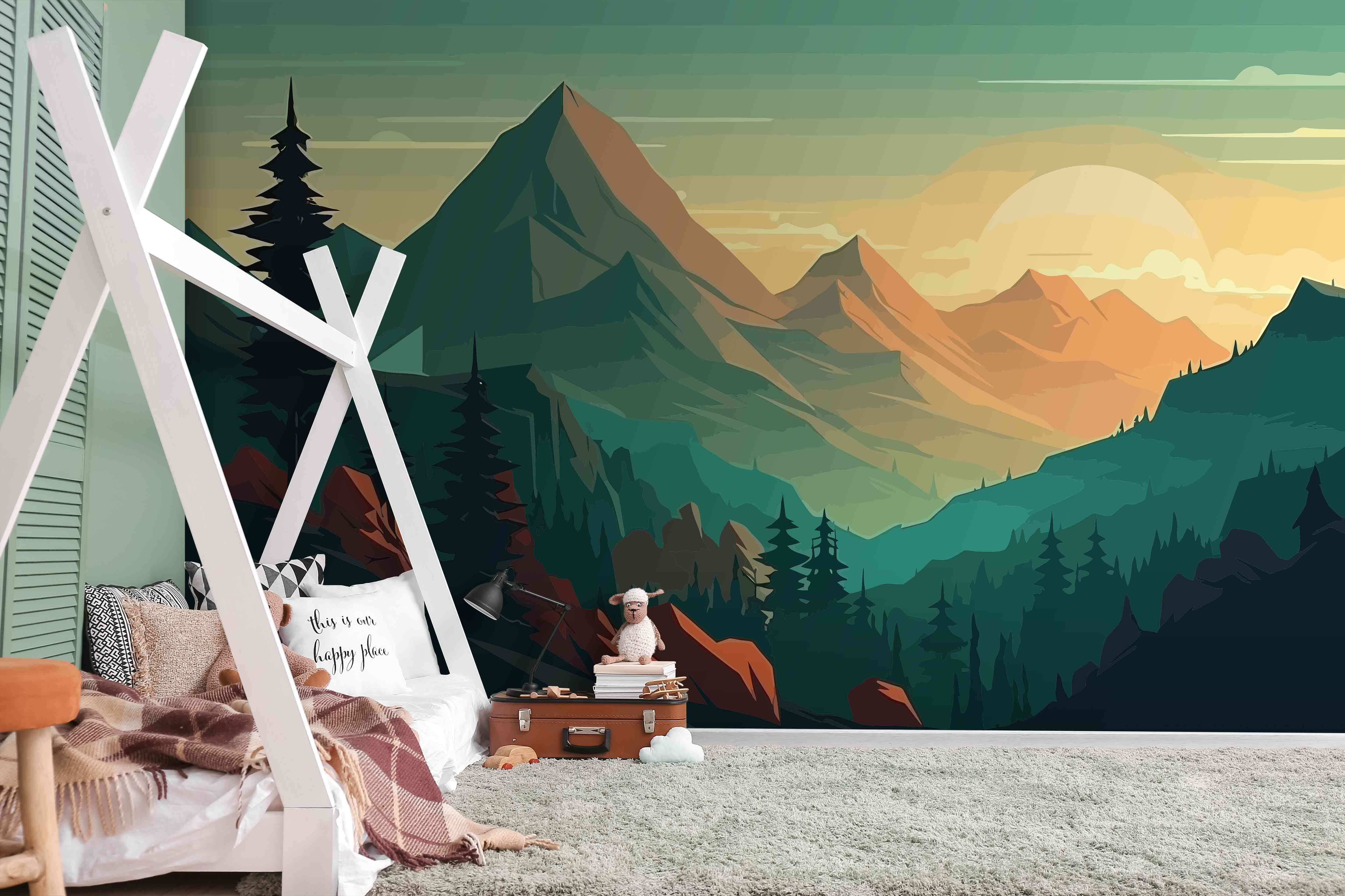 Krajina hor a stromů u96028pir1m - Krajina hor a stromů - tegory