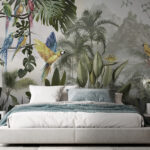 Fototapeta Skupina ptáků v lese