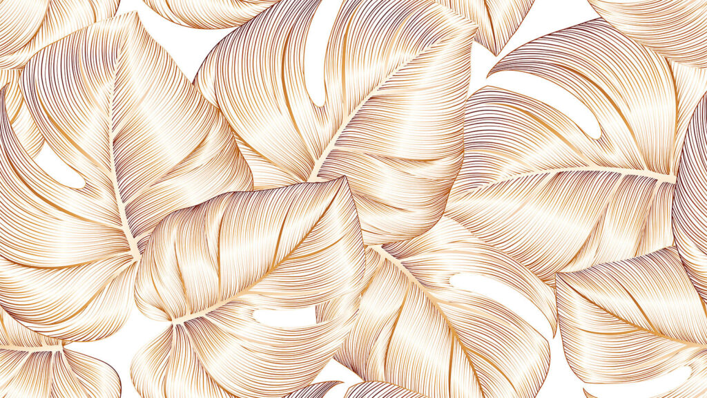 Elegant foliage pattern in soft hues