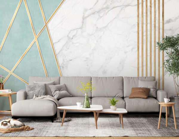 Elegantní mátový a mramorový design Elegantní mátový a mramorový design