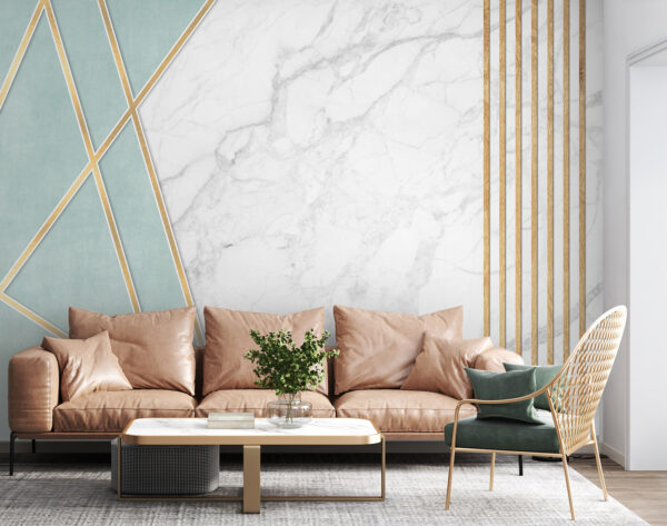 Elegantní mátový a mramorový design Elegantní mátový a mramorový design