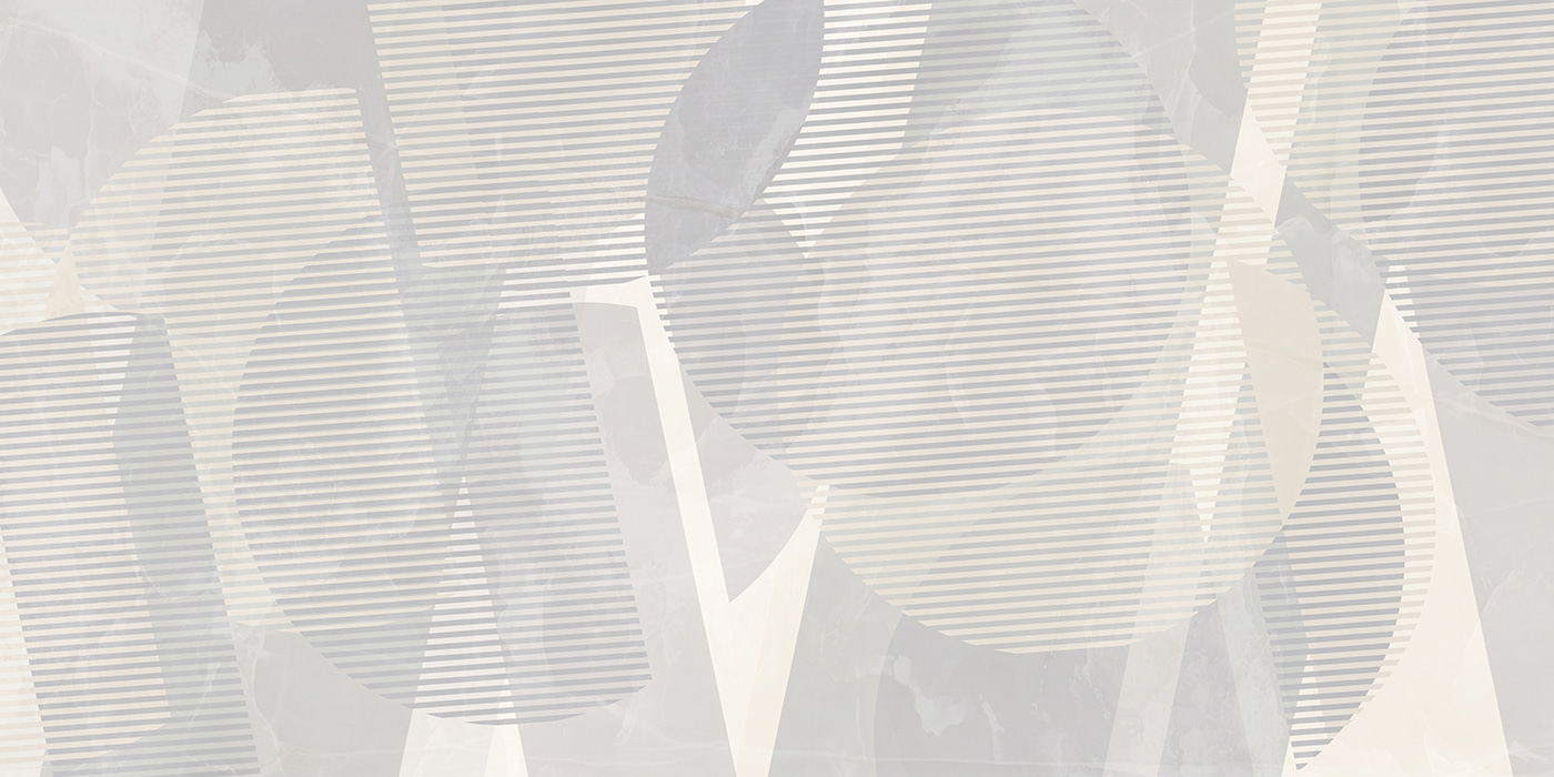 Grey and white abstract art