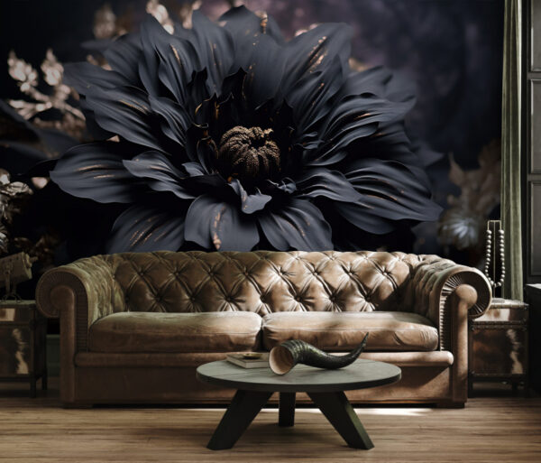 Elegantní noir květ se třpytí ve tmě. Elegantní noir květ se třpytí ve tmě.