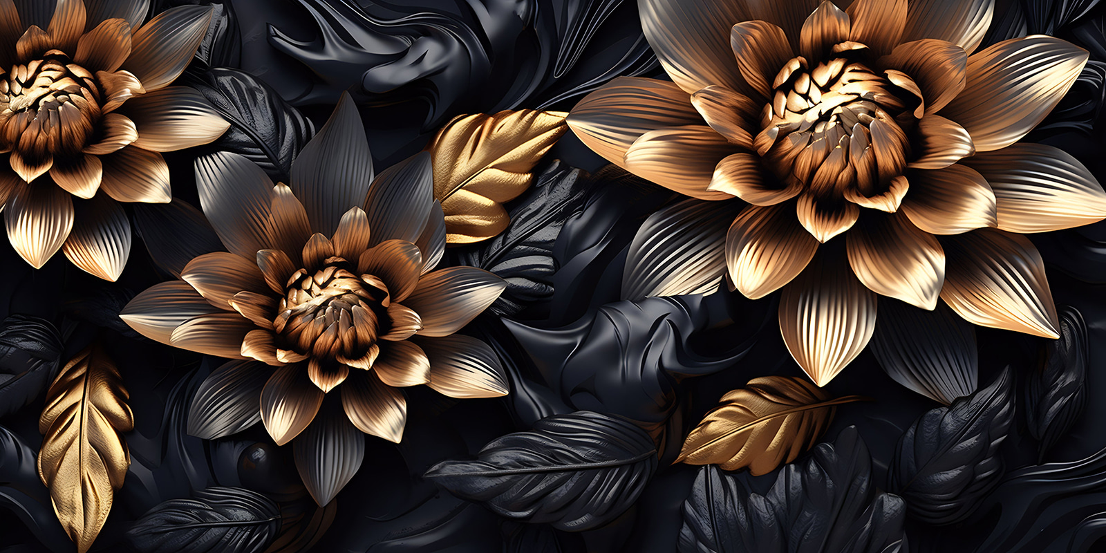 Bronze blooms in midnight shadows Bronze blooms in midnight shadows
