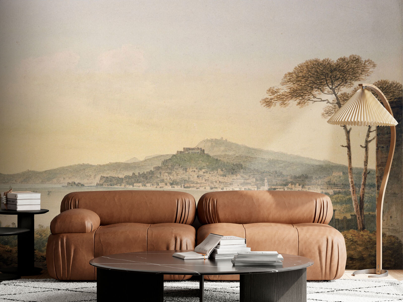 Krajina s městem a vodní plochou u95155pig1m - Krajina s městem a vodní plochou - tegory