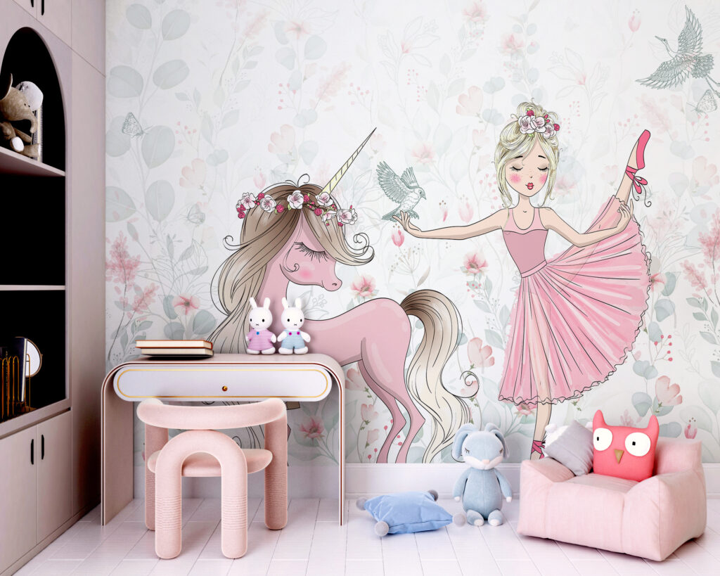 Unicorn and a girl Unicorn and a girl