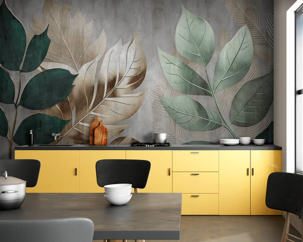 Elegant foliage against a textured background Elegant foliage against a textured background