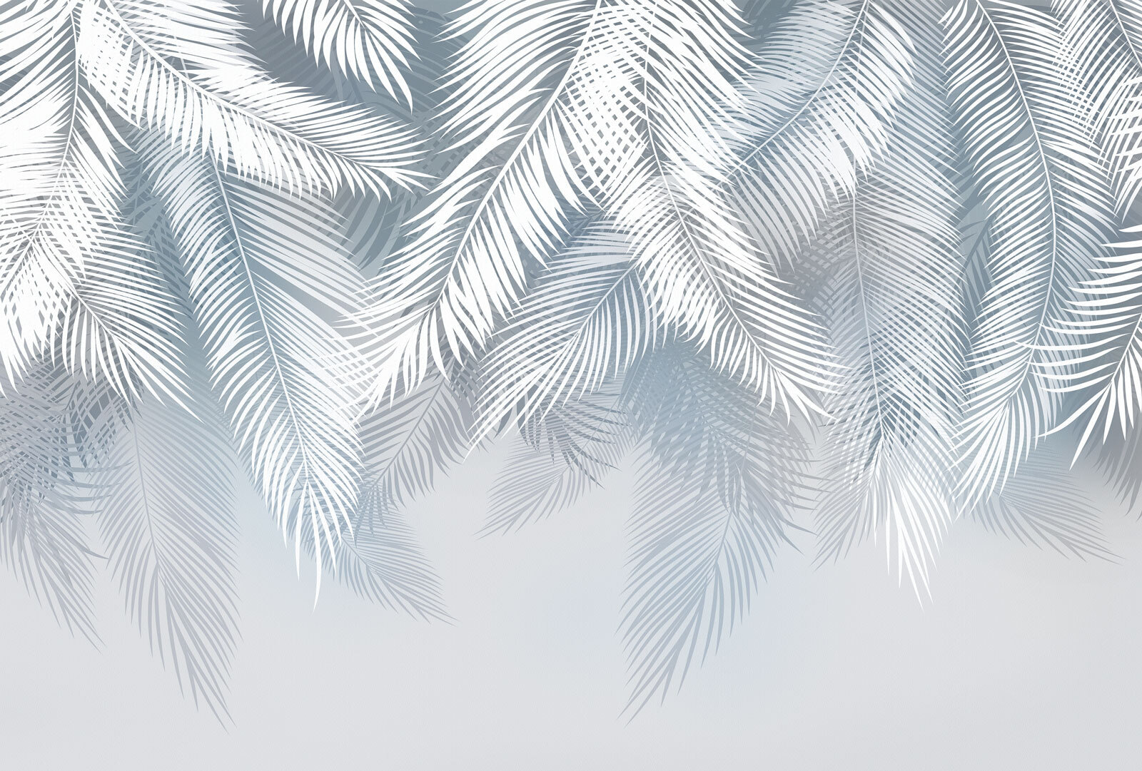 White leaves on a gray background