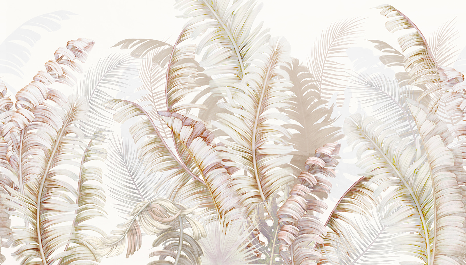 Soft foliage in delicate tones