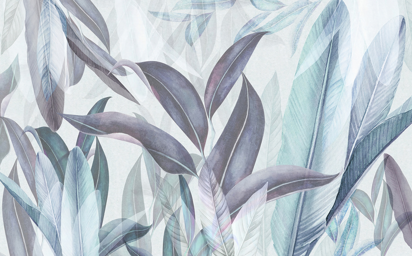 Elegant leaves in soft hues