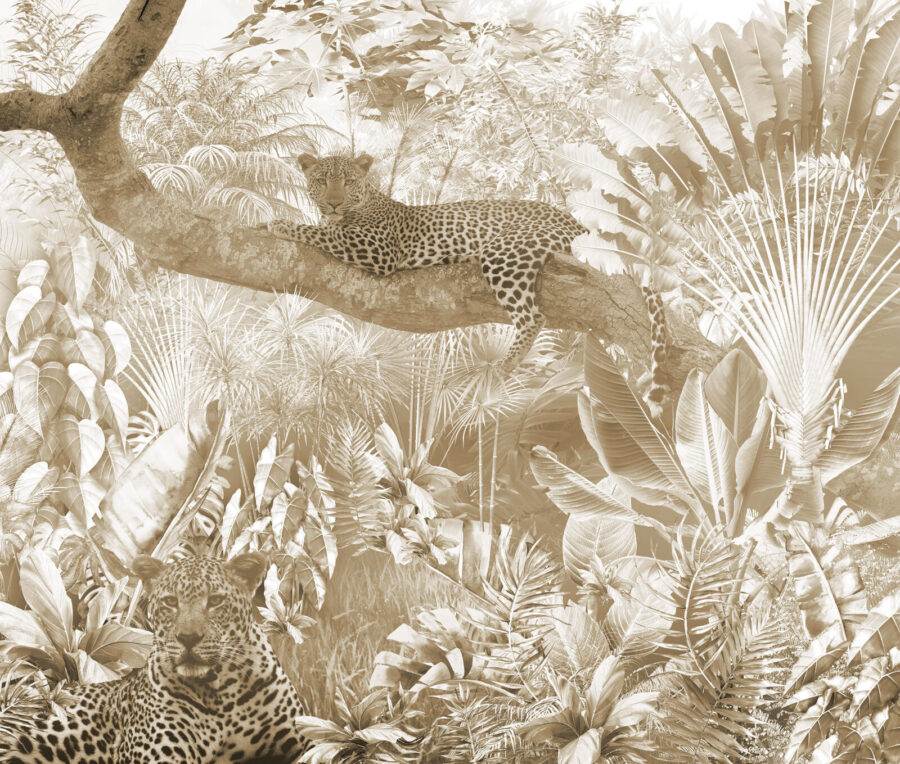 Fototapeta Leopard ležící na větvi stromu - Image 3