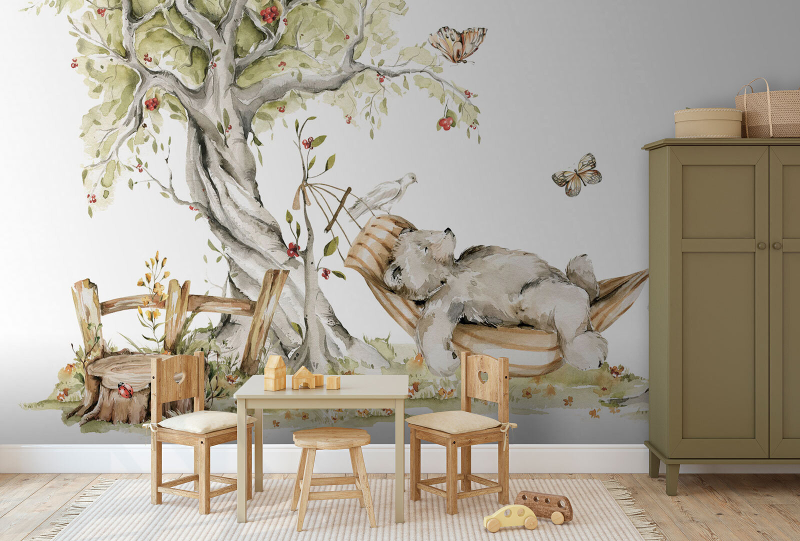 Bear sleeping in a hammock Bear sleeping in a hammock