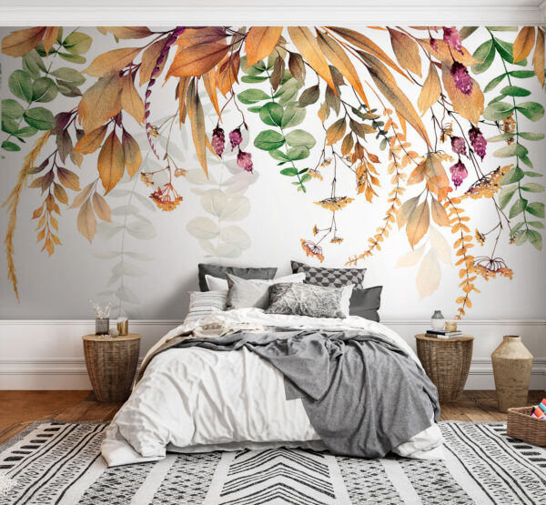 Botanická elegance na bílém pozadí. Botanická elegance na bílém pozadí.