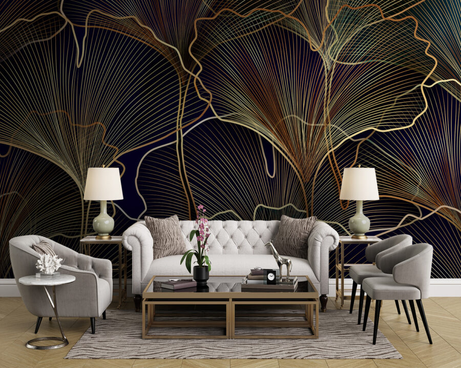 Elegantní design botanických linií