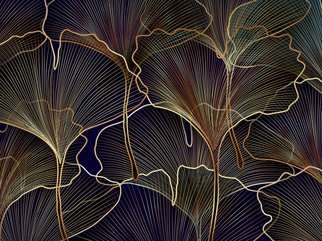 Elegantní design botanických linií Elegantní design botanických linií