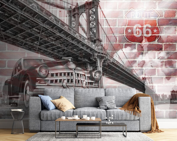 Most přes řeku Fototapeta Most přes řeku