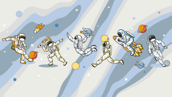 Skupina astronautů ve vesmíru Skupina astronautů ve vesmíru