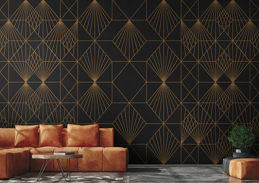 Elegantní kovový geometrický vzor Elegantní kovový geometrický vzor