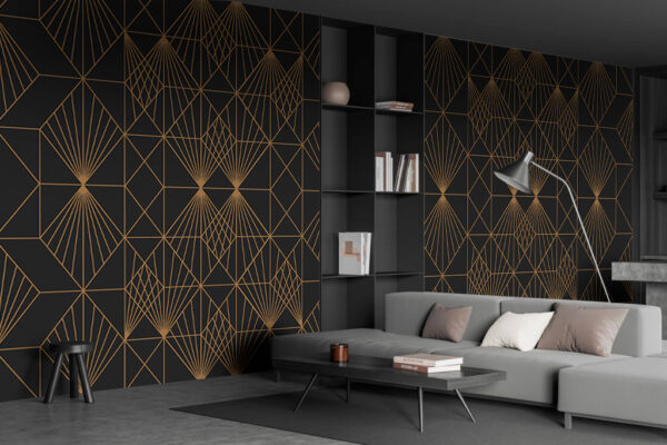 Elegantní kovový geometrický vzor Elegantní kovový geometrický vzor