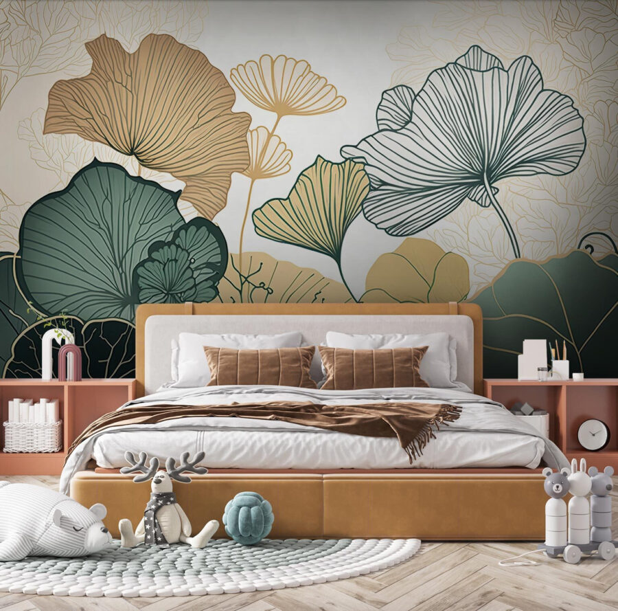 Botanická elegance v jemných barvách.
