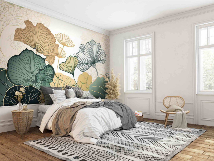 Botanická elegance v jemných barvách.