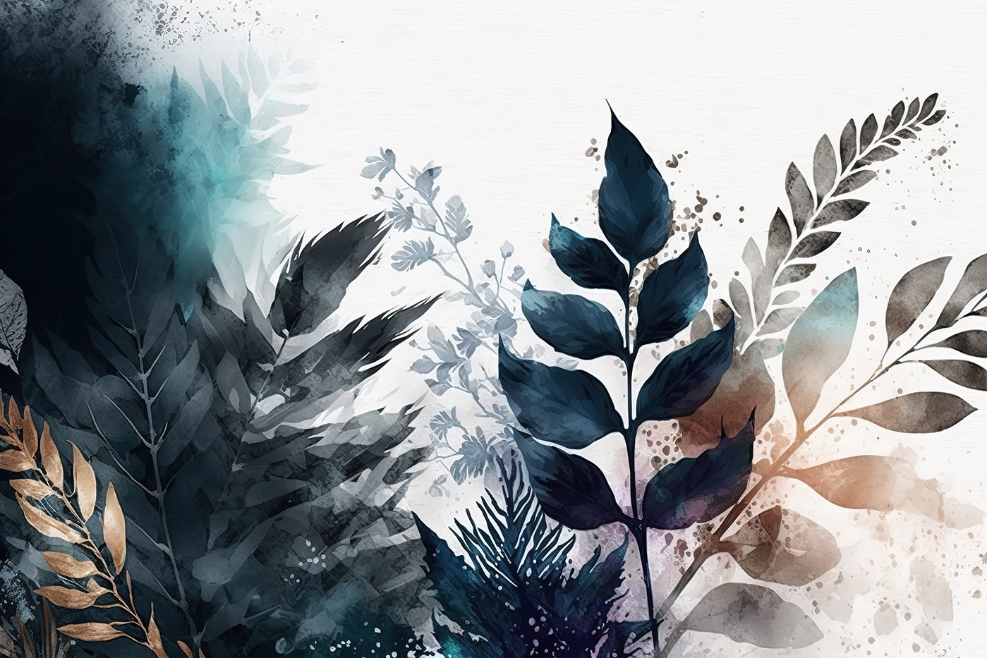 Elegant botanical abstract design Elegant botanical abstract design