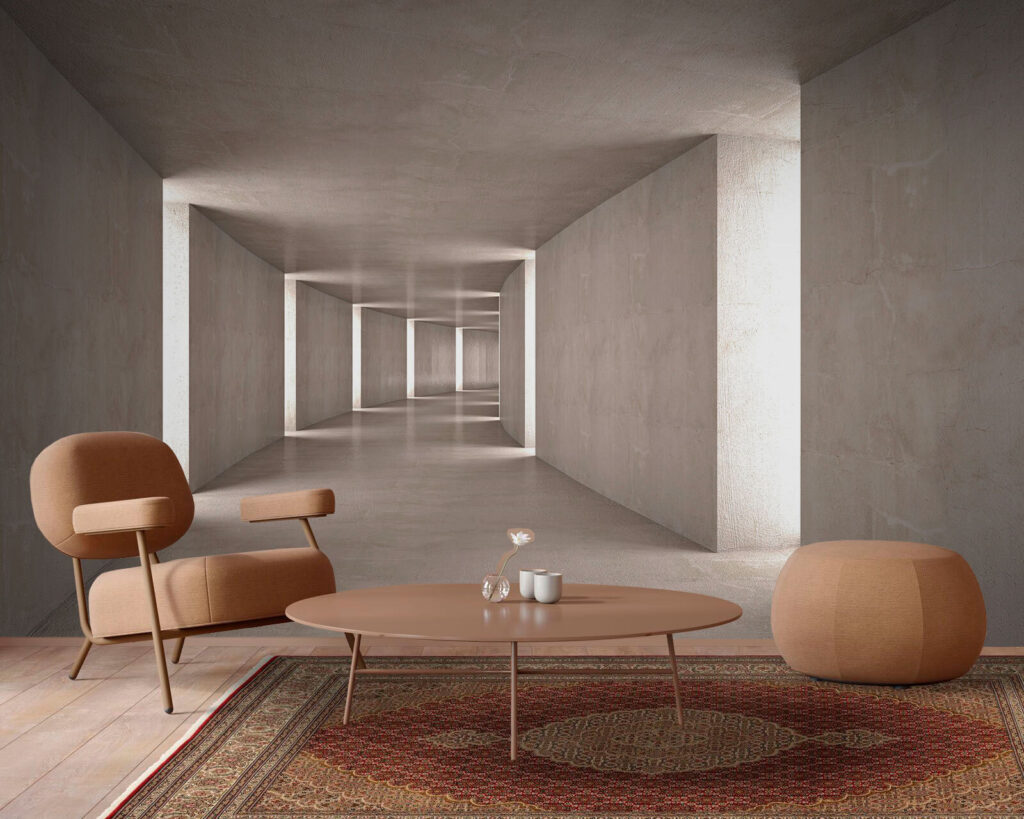 Long hallway with light coming through Long hallway with light coming through