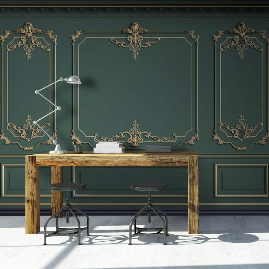 Elegantní design stěn se složitými detaily