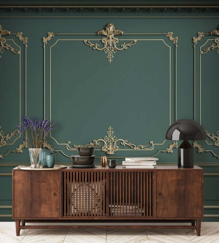 Elegantní design stěn se složitými detaily