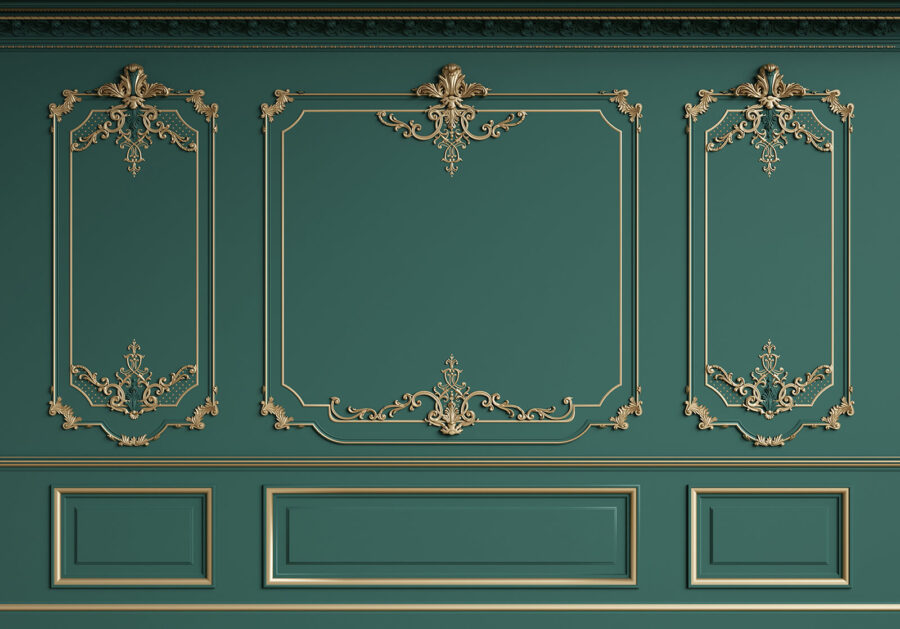 Elegantní design stěn se složitými detaily