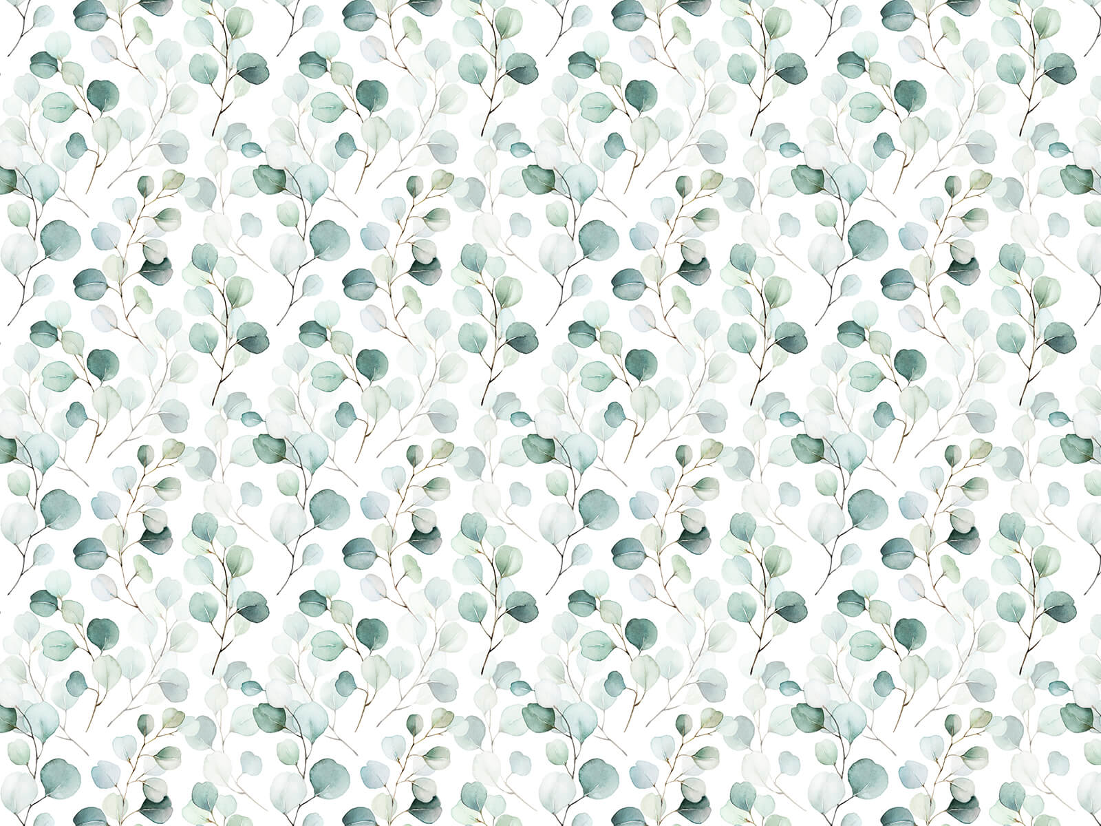 Pattern of green leaves