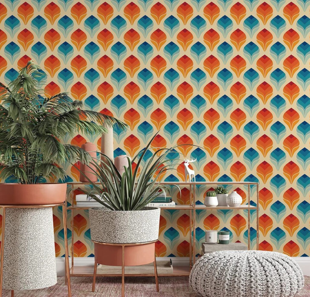 Vzor oranžových a modrých listů u71428pig1m 1024x983 - Vzor oranžových a modrých listů - tegory