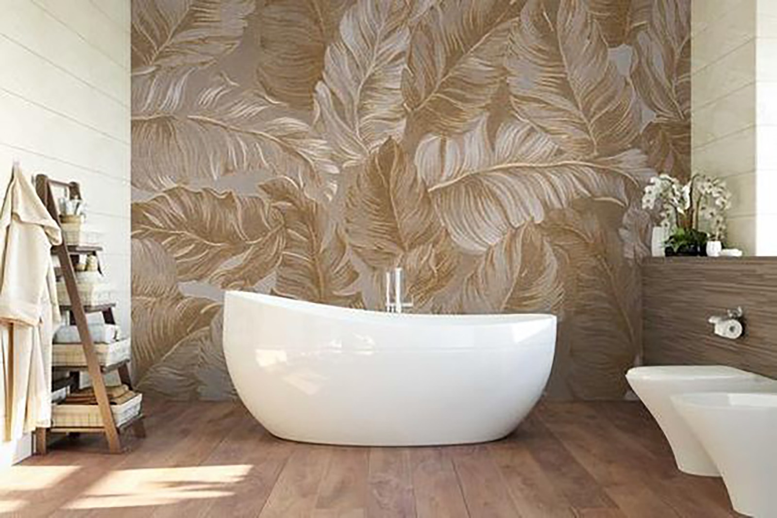 Wallpaper with feathers