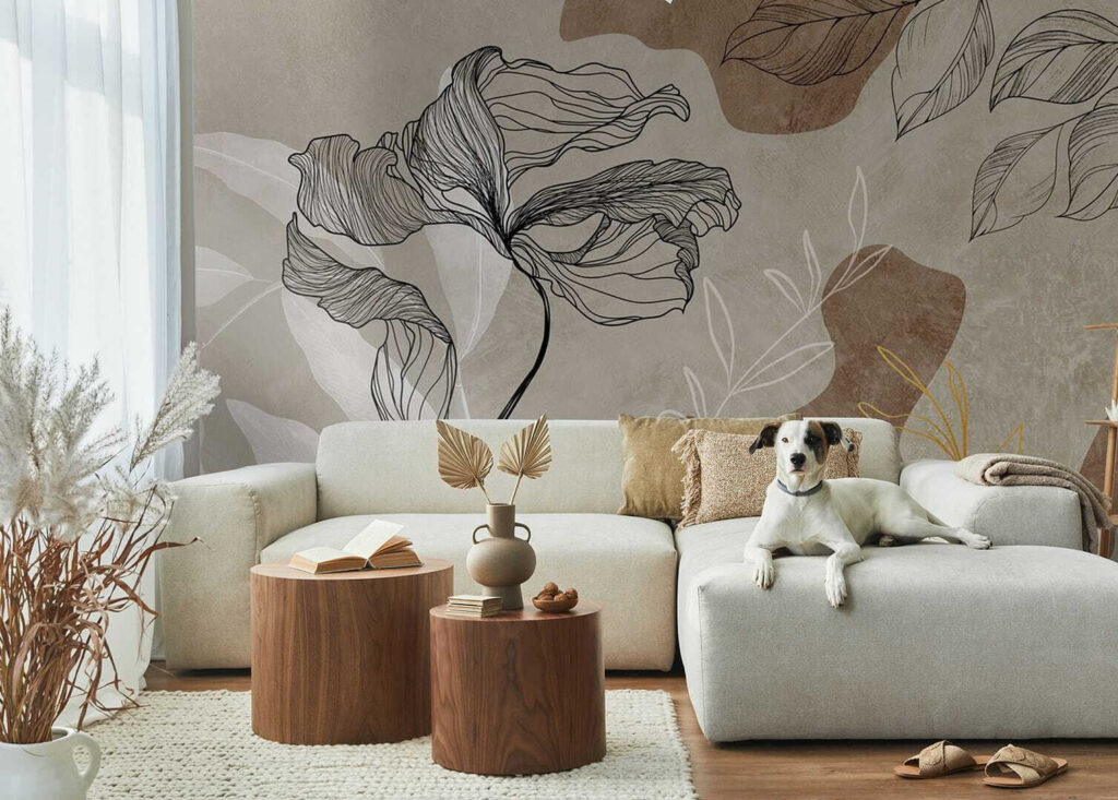 Drawing of a flower Drawing of a flower