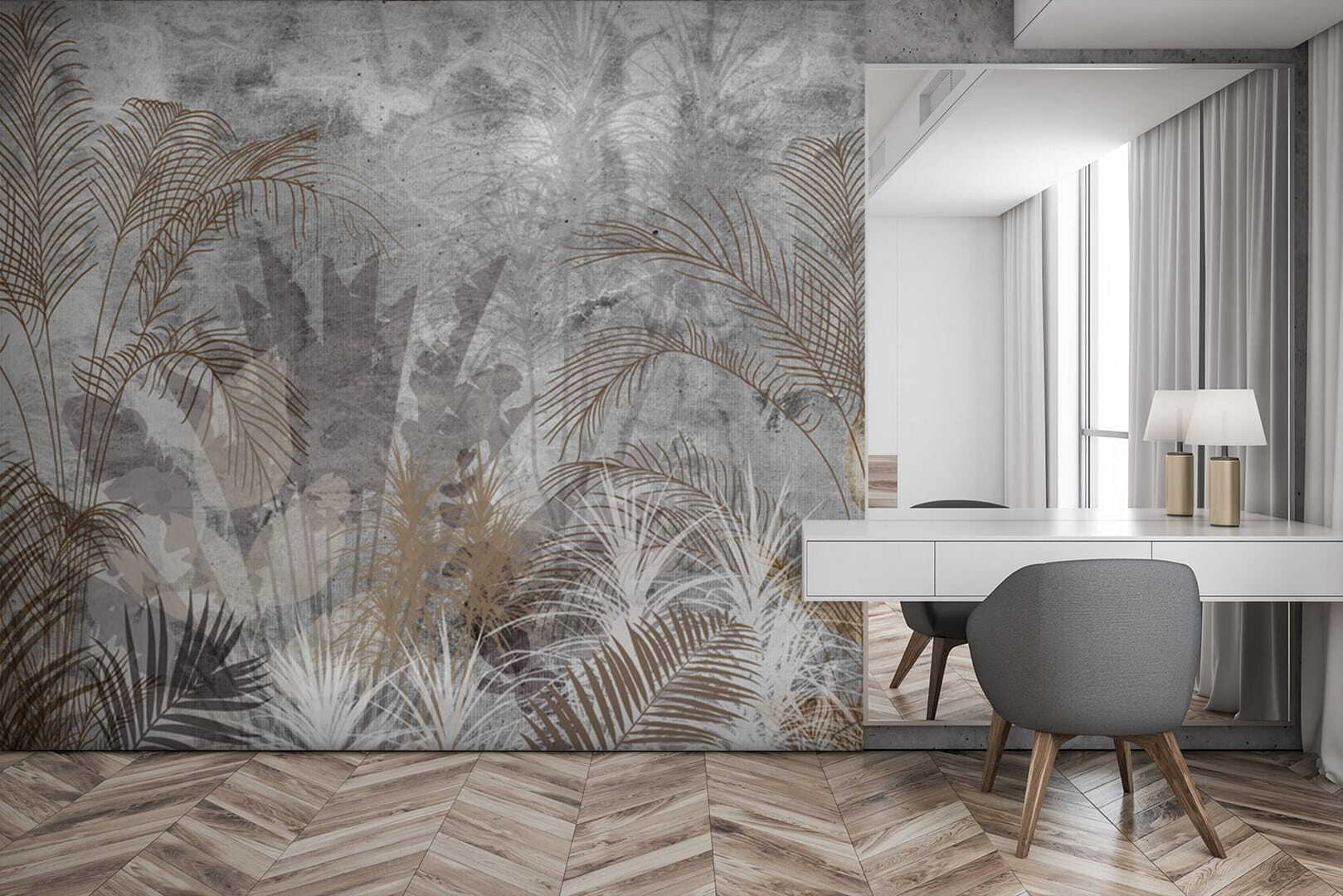 Elegant botanical patterns in shades Elegant botanical patterns in shades