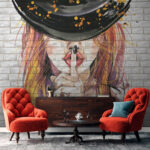 Fototapeta Obraz ženy s kloboukem