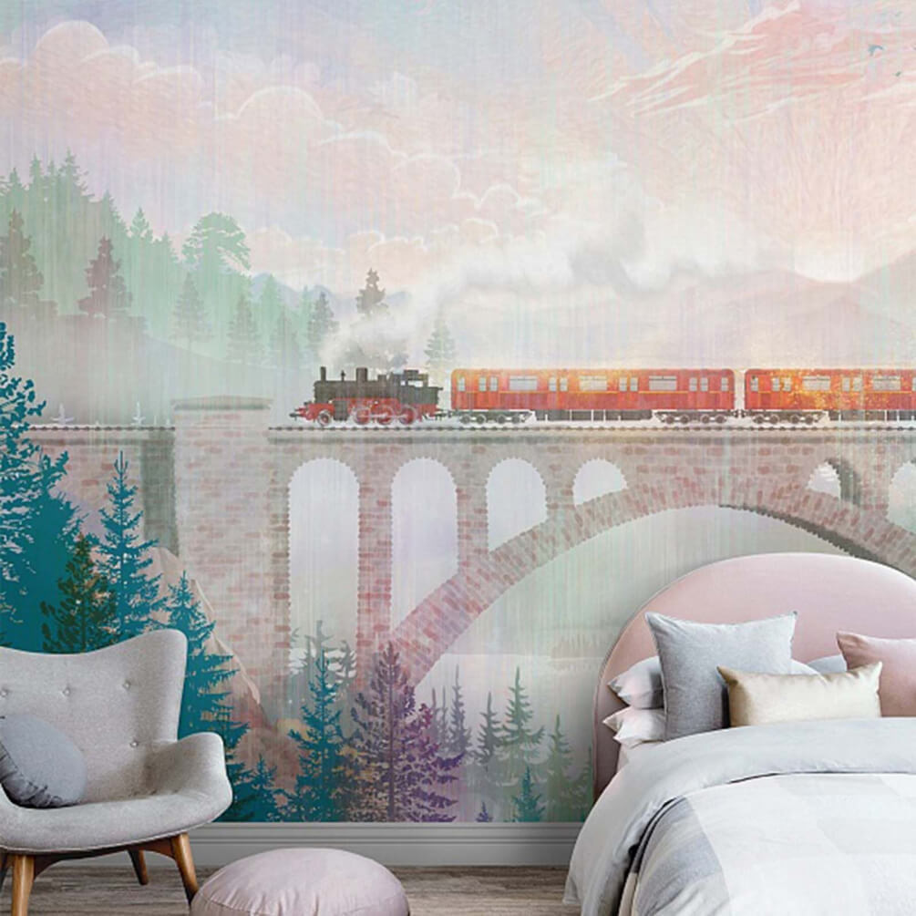 Train on a bridge Train on a bridge